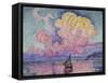 The Pink Cloud (Antibes), 1916-Paul Signac-Framed Stretched Canvas