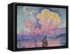 The Pink Cloud (Antibes), 1916-Paul Signac-Framed Stretched Canvas