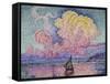 The Pink Cloud (Antibes), 1916-Paul Signac-Framed Stretched Canvas