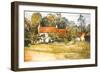 The Pink Cottage, Hedgerley Green-Joan Thewsey-Framed Giclee Print