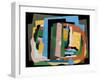 The Pink Door; La Porte Rose, 1927 (Oil on Canvas)-Georges Valmier-Framed Giclee Print