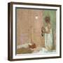 The Pink Door-Bernard Dunstan-Framed Giclee Print