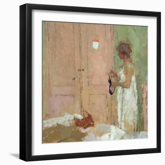 The Pink Door-Bernard Dunstan-Framed Giclee Print