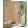 The Pink Door-Bernard Dunstan-Mounted Giclee Print