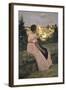 The Pink Dress, c.1864-Frederic Bazille-Framed Giclee Print