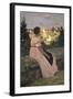 The Pink Dress, c.1864-Frederic Bazille-Framed Giclee Print