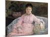 The Pink Dress, C.1870 (Oil on Canvas)-Berthe Morisot-Mounted Giclee Print