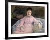 The Pink Dress, C.1870 (Oil on Canvas)-Berthe Morisot-Framed Giclee Print