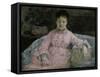 The Pink Dress-Berthe Morisot-Framed Stretched Canvas