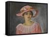 The Pink Hat; Le Chapeau Rose-Henri Lebasque-Framed Stretched Canvas