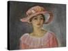 The Pink Hat; Le Chapeau Rose-Henri Lebasque-Stretched Canvas