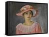 The Pink Hat-Henri Lebasque-Framed Stretched Canvas