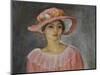 The Pink Hat-Henri Lebasque-Mounted Giclee Print