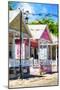 The Pink House II - In the Style of Oil Painting-Philippe Hugonnard-Mounted Giclee Print