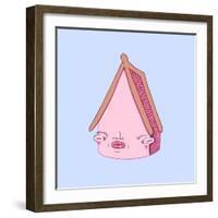 The Pink House-Danielle O'Malley-Framed Art Print