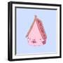 The Pink House-Danielle O'Malley-Framed Art Print