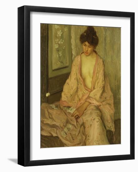 The Pink Kimono-Frederick Carl Frieseke-Framed Giclee Print