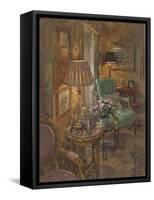 The Pink Marble Table-Susan Ryder-Framed Stretched Canvas