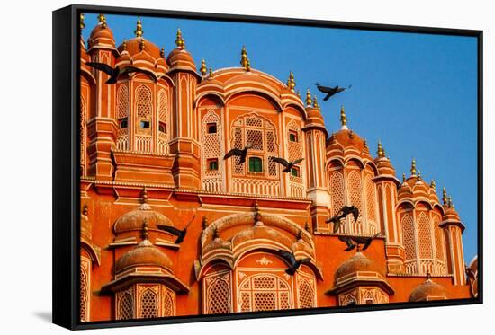 The Pink Palace In Jaipur, India-Lindsay Daniels-Framed Stretched Canvas