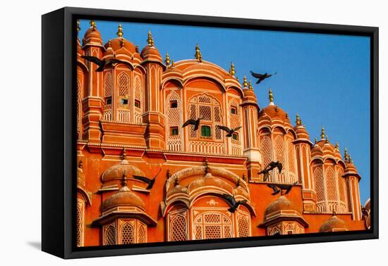 The Pink Palace In Jaipur, India-Lindsay Daniels-Framed Stretched Canvas