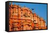 The Pink Palace In Jaipur, India-Lindsay Daniels-Framed Stretched Canvas