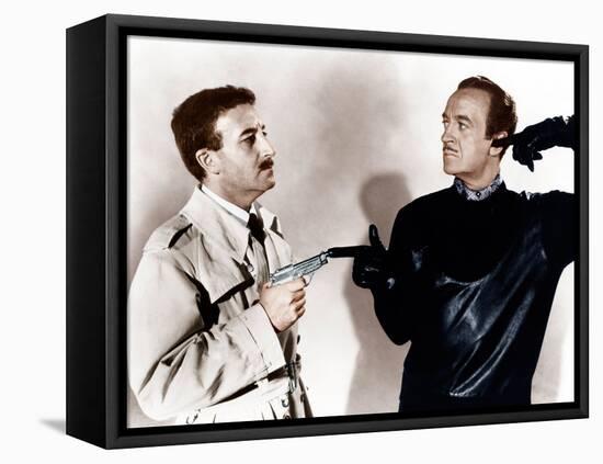 The Pink Panther, Peter Sellers, David Niven, 1963-null-Framed Stretched Canvas