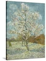 The Pink Peach Tree. Arles, April-May 1888-Vincent van Gogh-Stretched Canvas