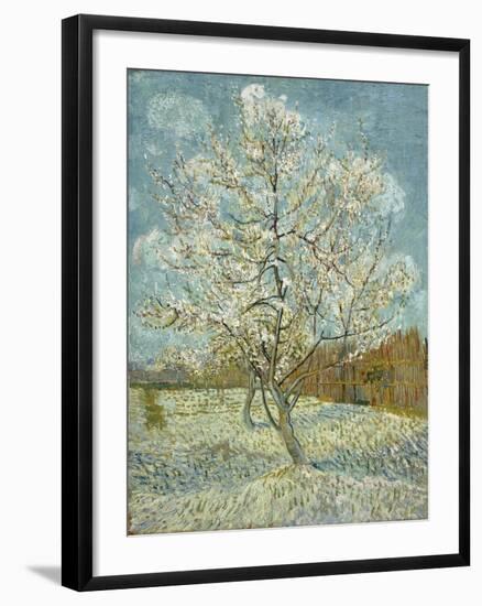 The Pink Peach Tree. Arles, April-May 1888-Vincent van Gogh-Framed Giclee Print