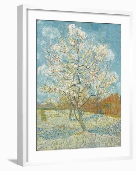 The Pink Peach Tree-Vincent Van Gogh-Framed Giclee Print