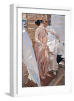 The Pink Robe, After the Bath, 1916-Joaquin Sorolla y Bastida-Framed Giclee Print