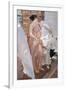 The Pink Robe. after the Bath-Joaquín Sorolla y Bastida-Framed Giclee Print