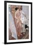 The Pink Robe. after the Bath-Joaquín Sorolla y Bastida-Framed Giclee Print