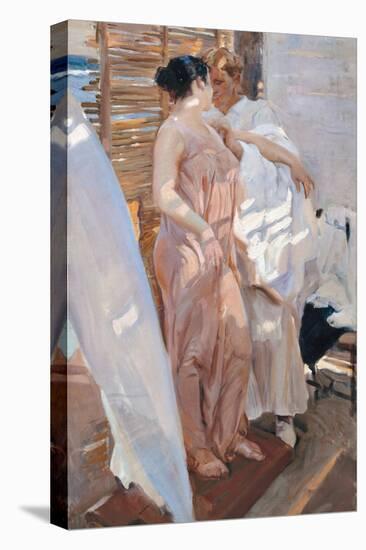 The Pink Robe. after the Bath-Joaquín Sorolla y Bastida-Stretched Canvas