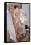 The Pink Robe. after the Bath-Joaquín Sorolla y Bastida-Framed Stretched Canvas