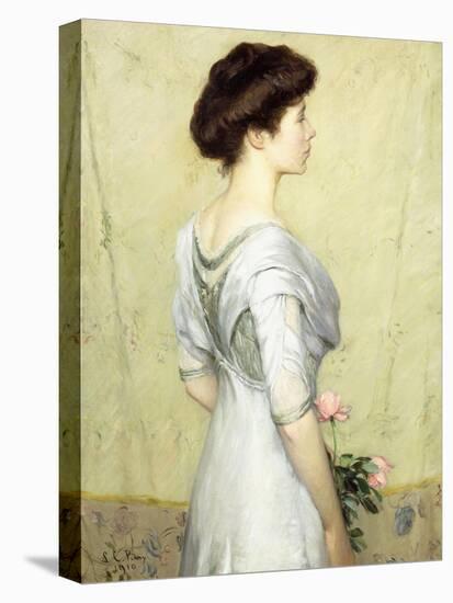 The Pink Rose, 1910-Lilla Cabot Perry-Stretched Canvas