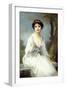 The Pink Rose, (Oil on Canvas)-Charles Amable Lenoir-Framed Giclee Print