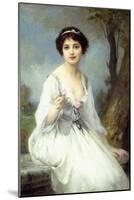 The Pink Rose, (Oil on Canvas)-Charles Amable Lenoir-Mounted Giclee Print