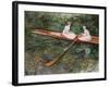 The Pink Rowing Boat-Claude Monet-Framed Giclee Print