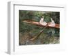 The Pink Rowing Boat-Claude Monet-Framed Giclee Print