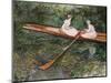 The Pink Rowing Boat-Claude Monet-Mounted Giclee Print