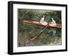 The Pink Rowing Boat-Claude Monet-Framed Giclee Print