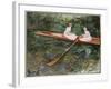 The Pink Rowing Boat-Claude Monet-Framed Giclee Print