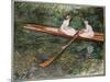 The Pink Rowing Boat-Claude Monet-Mounted Giclee Print