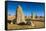 The Pinnacles Limestone Formations at Sunset in Nambung National Park-Michael Runkel-Framed Stretched Canvas