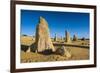 The Pinnacles Limestone Formations at Sunset in Nambung National Park-Michael Runkel-Framed Photographic Print