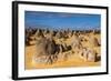 The Pinnacles Limestone Formations at Sunset in Nambung National Park-Michael Runkel-Framed Photographic Print