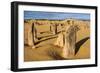 The Pinnacles Limestone Formations at Sunset in Nambung National Park-Michael Runkel-Framed Premium Photographic Print