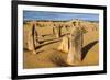 The Pinnacles Limestone Formations at Sunset in Nambung National Park-Michael Runkel-Framed Photographic Print