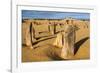 The Pinnacles Limestone Formations at Sunset in Nambung National Park-Michael Runkel-Framed Photographic Print