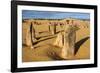 The Pinnacles Limestone Formations at Sunset in Nambung National Park-Michael Runkel-Framed Photographic Print